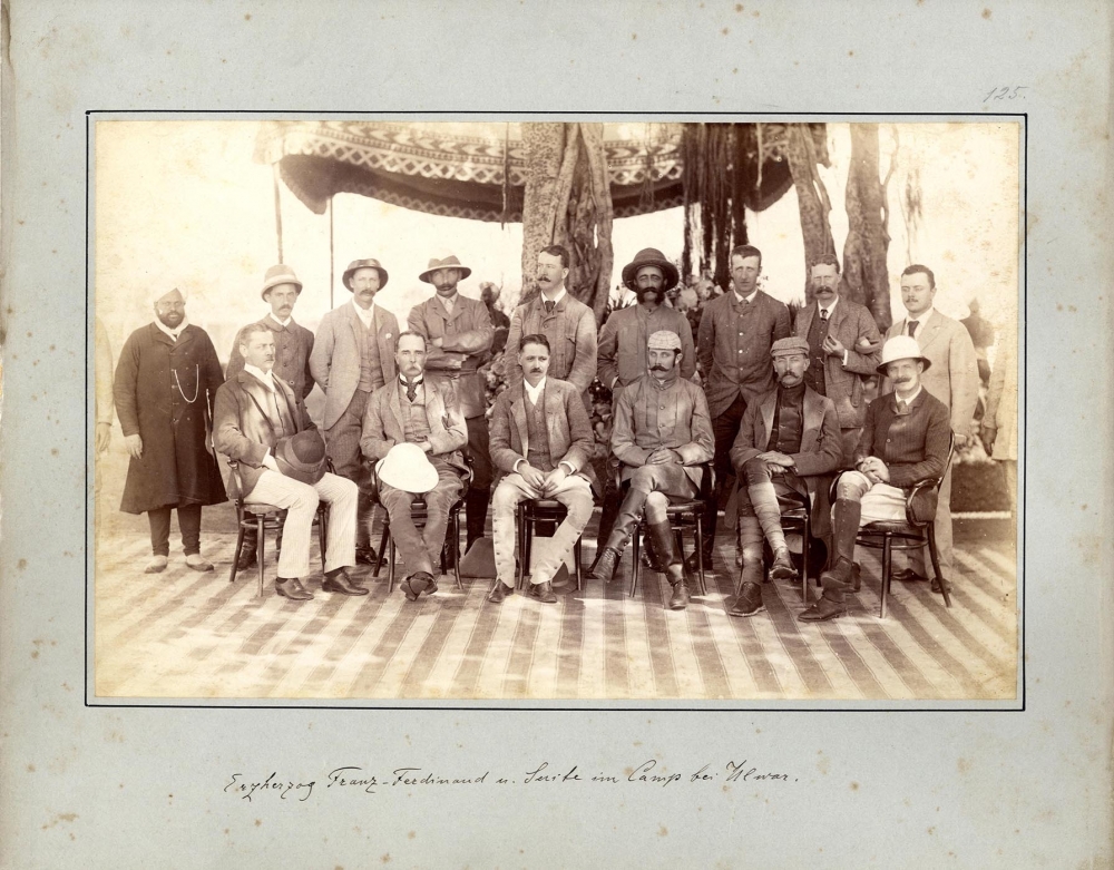 Fotografie von der Weltreise Franz Ferdinands von Österreich-Este 1893 in Indien 