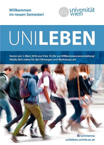 Plakat zur UniLeben am 1. März 2016. 