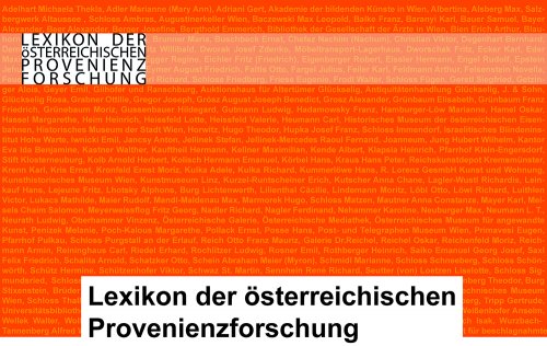 (c) Lexikon der österreichischen Provenienzforschung, Lisa Frank. © Lisa Frank