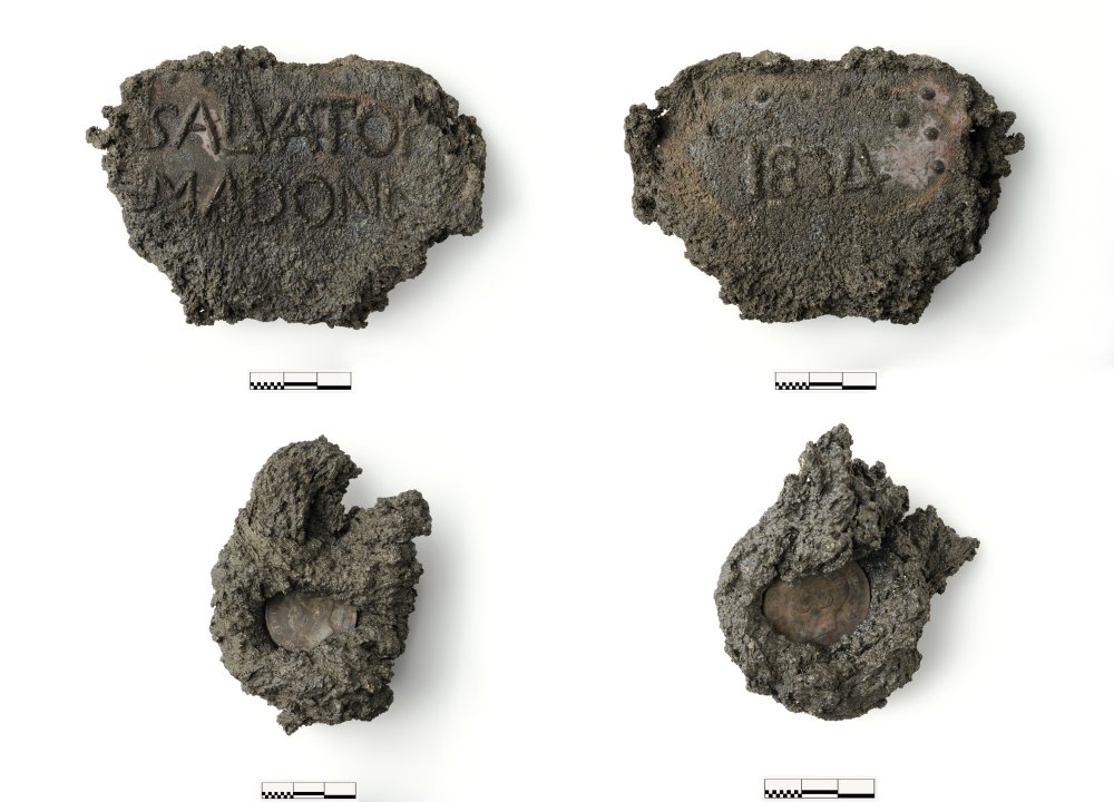 Medaille aus Lava